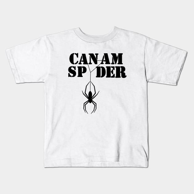 Can-am Spyder Black Kids T-Shirt by CreeW